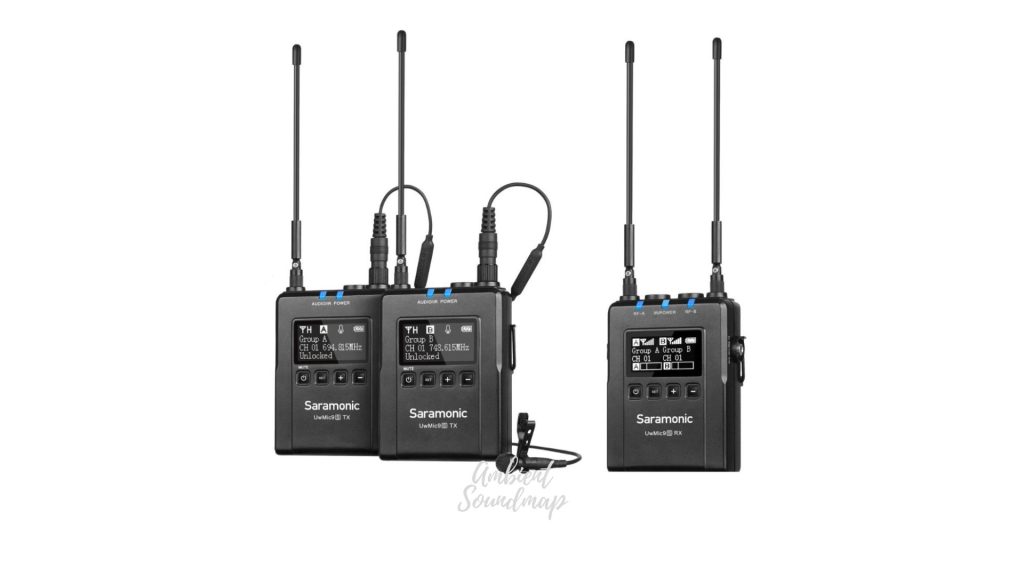Bezprzewodowy system mikrofonowy UHF - Saramonic UwMic9S kit2